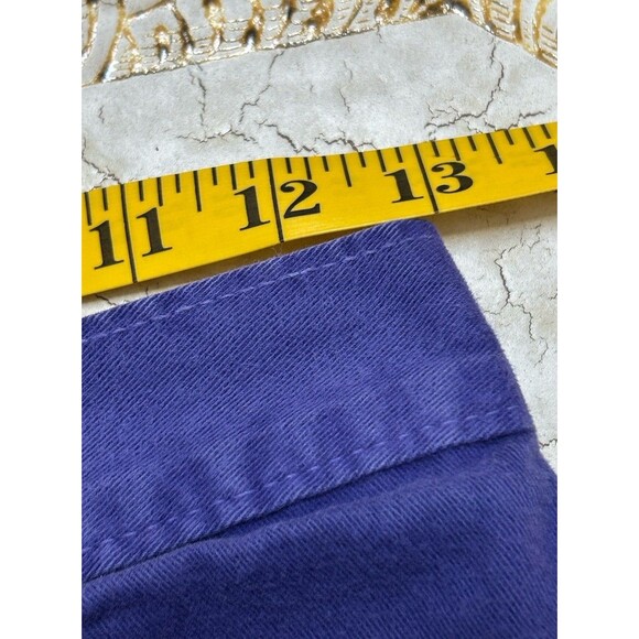 Vintage Zena Purple Denim Shorts Size 7 High Rise 90s USA Button Fly‎ Mom - Picture 5 of 7